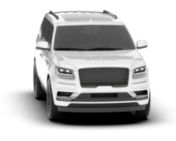 Weiß suv auf transparent Hintergrund. 3d Rendern - - Illustration png