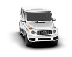 blanco suv en transparente antecedentes. 3d representación - ilustración png