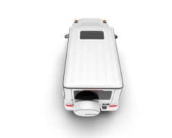 White SUV on transparent background. 3d rendering - illustration png