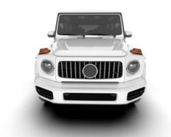 vit sUV på transparent bakgrund. 3d tolkning - illustration png