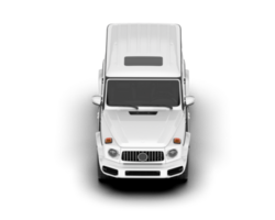 vit sUV på transparent bakgrund. 3d tolkning - illustration png