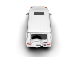 blanco suv en transparente antecedentes. 3d representación - ilustración png