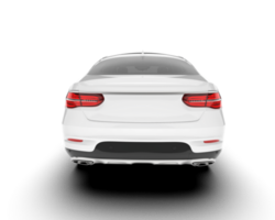 White SUV on transparent background. 3d rendering - illustration png