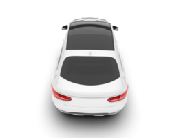 White SUV on transparent background. 3d rendering - illustration png