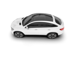 Weiß suv auf transparent Hintergrund. 3d Rendern - - Illustration png