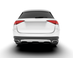 Weiß suv auf transparent Hintergrund. 3d Rendern - - Illustration png