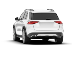 blanco suv en transparente antecedentes. 3d representación - ilustración png