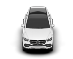 White SUV on transparent background. 3d rendering - illustration png