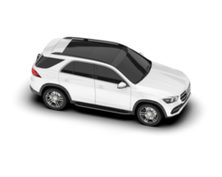 vit sUV på transparent bakgrund. 3d tolkning - illustration png