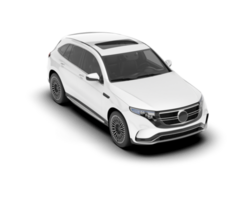 blanc suv sur transparent Contexte. 3d le rendu - illustration png