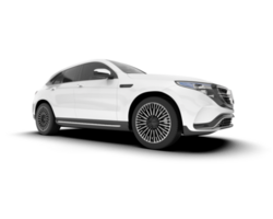 Weiß suv auf transparent Hintergrund. 3d Rendern - - Illustration png