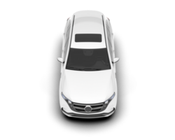 White SUV on transparent background. 3d rendering - illustration png