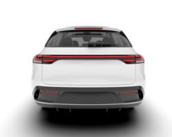 Weiß suv auf transparent Hintergrund. 3d Rendern - - Illustration png