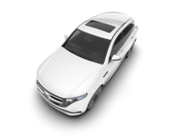 vit sUV på transparent bakgrund. 3d tolkning - illustration png