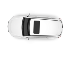 vit sUV på transparent bakgrund. 3d tolkning - illustration png