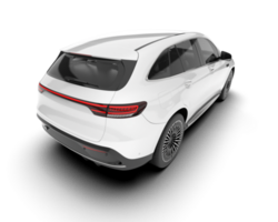 Weiß suv auf transparent Hintergrund. 3d Rendern - - Illustration png