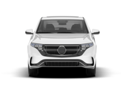 White SUV on transparent background. 3d rendering - illustration png