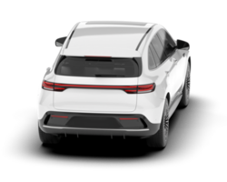 vit sUV på transparent bakgrund. 3d tolkning - illustration png