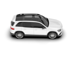 Weiß suv auf transparent Hintergrund. 3d Rendern - - Illustration png