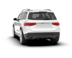 vit sUV på transparent bakgrund. 3d tolkning - illustration png