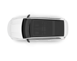 vit sUV på transparent bakgrund. 3d tolkning - illustration png