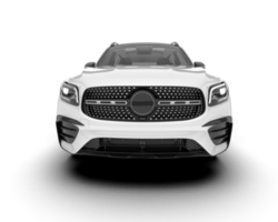 bianca suv su trasparente sfondo. 3d interpretazione - illustrazione png