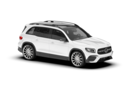 vit sUV på transparent bakgrund. 3d tolkning - illustration png