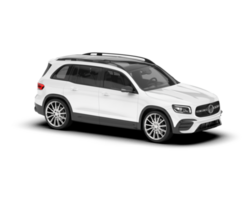 vit sUV på transparent bakgrund. 3d tolkning - illustration png