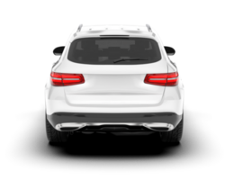 White SUV on transparent background. 3d rendering - illustration png