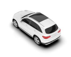 vit sUV på transparent bakgrund. 3d tolkning - illustration png