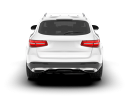 White SUV on transparent background. 3d rendering - illustration png