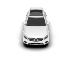 White SUV on transparent background. 3d rendering - illustration png