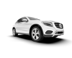 vit sUV på transparent bakgrund. 3d tolkning - illustration png