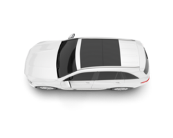 vit sUV på transparent bakgrund. 3d tolkning - illustration png