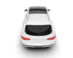 Weiß suv auf transparent Hintergrund. 3d Rendern - - Illustration png