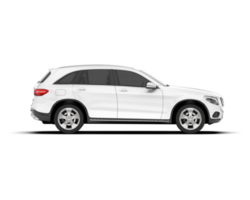 bianca suv su trasparente sfondo. 3d interpretazione - illustrazione png