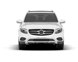 vit sUV på transparent bakgrund. 3d tolkning - illustration png