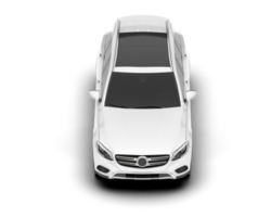 blanco suv en transparente antecedentes. 3d representación - ilustración png