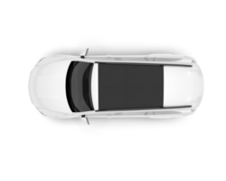 blanco suv en transparente antecedentes. 3d representación - ilustración png