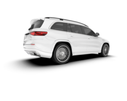 Weiß suv auf transparent Hintergrund. 3d Rendern - - Illustration png