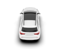 blanco suv en transparente antecedentes. 3d representación - ilustración png