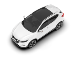 Weiß suv auf transparent Hintergrund. 3d Rendern - - Illustration png