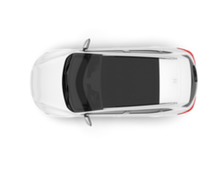 blanco suv en transparente antecedentes. 3d representación - ilustración png