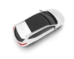 vit sUV på transparent bakgrund. 3d tolkning - illustration png