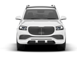 vit sUV på transparent bakgrund. 3d tolkning - illustration png