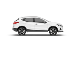 Weiß suv auf transparent Hintergrund. 3d Rendern - - Illustration png