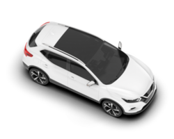 vit sUV på transparent bakgrund. 3d tolkning - illustration png