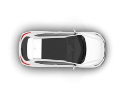 White SUV on transparent background. 3d rendering - illustration png