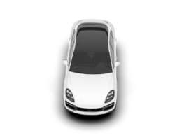 White SUV on transparent background. 3d rendering - illustration png