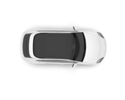 Weiß suv auf transparent Hintergrund. 3d Rendern - - Illustration png